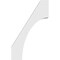 Ekena Millwork 4-in. W x 20-in. D x 32-in. H Westlake Architectural Grade PVC Knee Brace BRCP04X20X32WTL - alternate 2